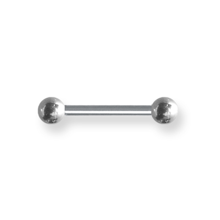 Internally Threaded 12 Gauge Stainless Steel Barbell 5/8in Long
