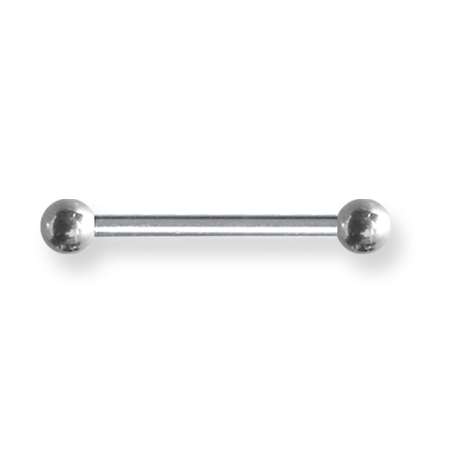 Internally Threaded 12 Gauge Stainless Steel Barbell 3/4in Long