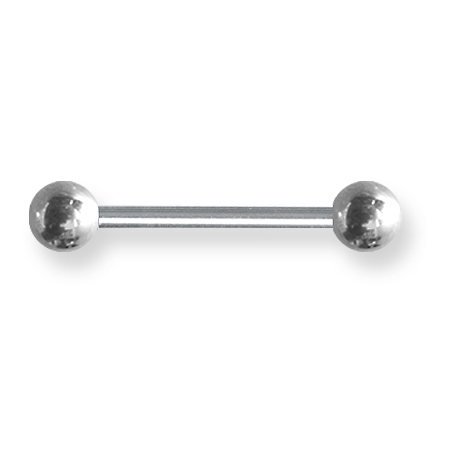 Internally Threaded 12 Gauge Stainless Steel Barbell 3/4in Long