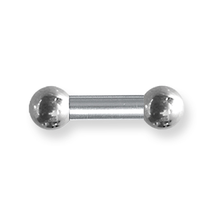 Internally Threaded Large 4 Gauge Stainless Steel Barbell 1/2in Long