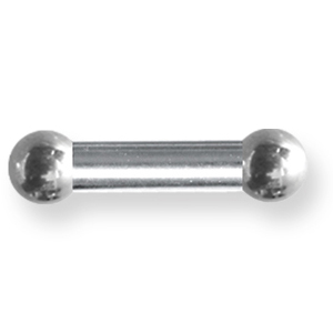 Internally Threaded 6 Gauge Stainless Steel Barbell 1/2in Long