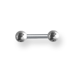 Externally Threaded Stainless Steel 14 Gauge Barbell 1/4in Long