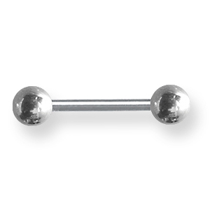 Externally Threaded Stainless Steel 14 Gauge Barbell 7/16in Long
