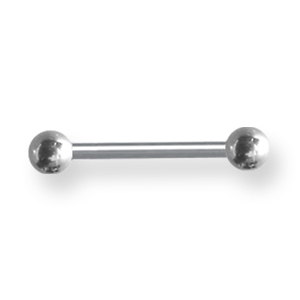 Externally Threaded Stainless Steel 14 Gauge Barbell 5/32in Long