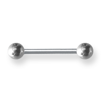 Externally Threaded Stainless Steel 14 Gauge Barbell 5/8in Long