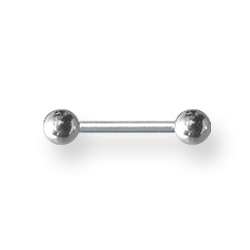 Externally Threaded 18 Gauge Stainless Steel Barbell 5/16in Long