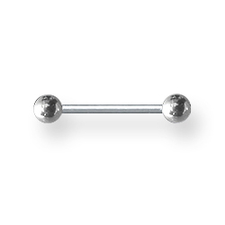 Externally Threaded 18 Gauge Stainless Steel Barbell 3/8in Long