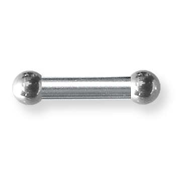 Externally Threaded Stainless Steel 6 Gauge Barbell 5/8in Long