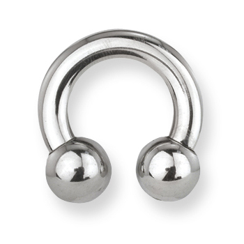 Stainless Steel Circular Barbell 4 Gauge 1/2in
