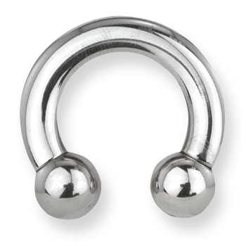 Stainless Steel Circular Barbell 4 Gauge 5/8in