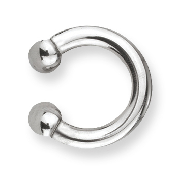 Stainless Steel Circular Barbell 6 Gauge 1/2in