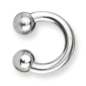 Stainless Steel Circular Barbell 6 Gauge 1/2in