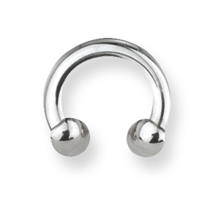 Stainless Steel Circular Barbell 10 Gauge 3/8in