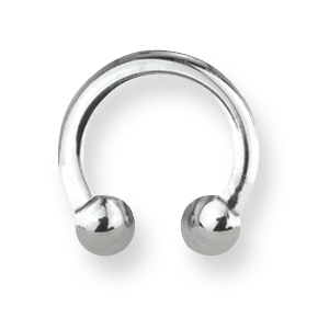 Stainless Steel Circular Barbell 12 Gauge 7/16in