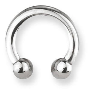 Stainless Steel Circular Barbell 8 Gauge 5/8in