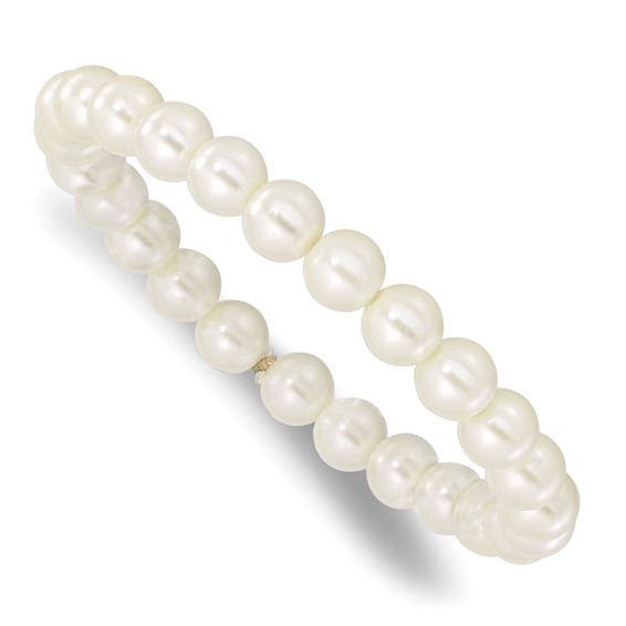 Cultura Glass Pearl Stretch Bracelet