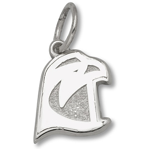 Sterling Silver 3/8in Bowling Green State Falcon Pendant