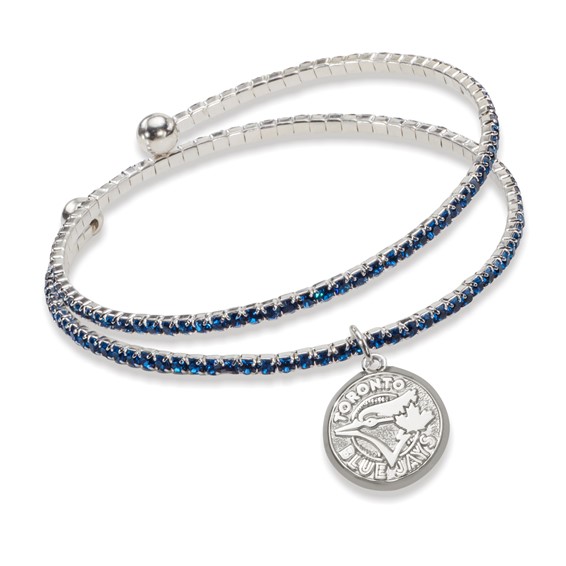 Toronto Blue Jays Amped Logo Crystal Bracelet