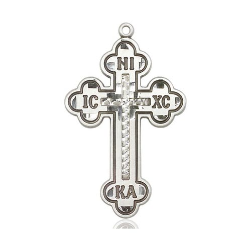 Sterling Silver 1 3/8in Orthodox Cross
