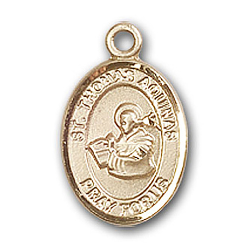 14kt Yellow Gold 1/2in St Thomas Aquinas Charm