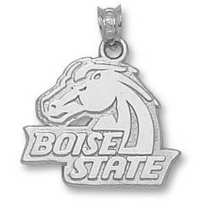 Boise State Broncos 5/8in Sterling Silver Pendant