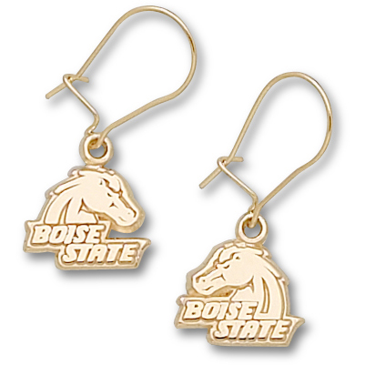 Boise State 3/8in Earrings 10kt Yellow Gold