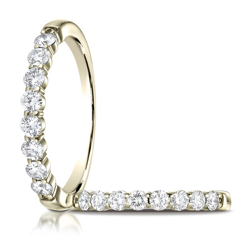 1/2 ct tw Diamond Ring with Shared Prongs - 14kt Yellow Gold
