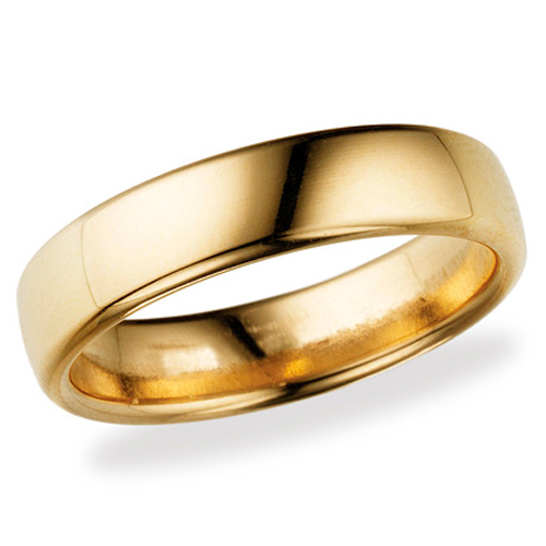 14kt Yellow Gold 5.5mm Comfort Fit Wedding Band