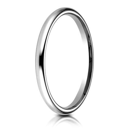 14kt White Gold 2mm Comfort Fit Wedding Band
