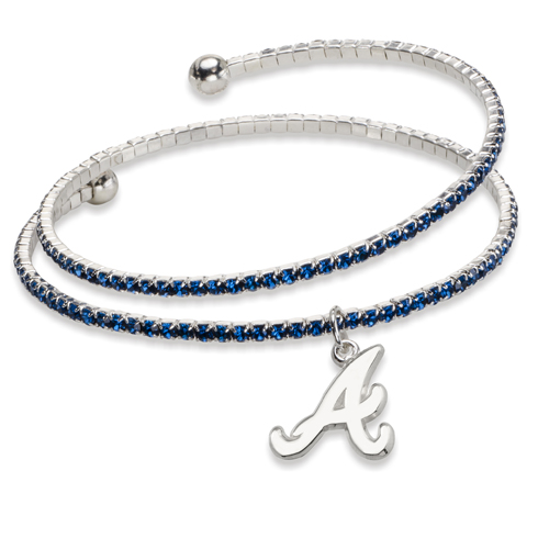Atlanta Braves Amped Logo Crystal Bracelet
