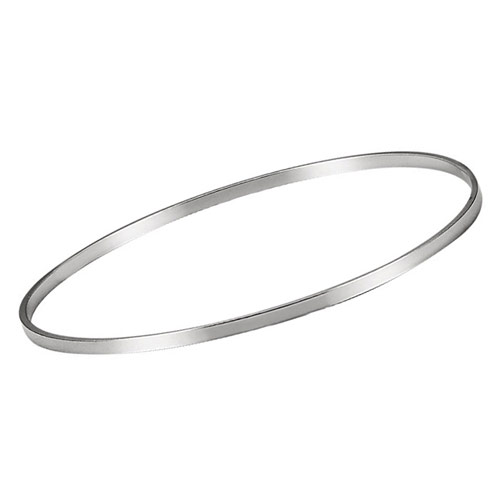 Sterling Silver 2.25mm Bangle Bracelet 7 1/4in