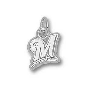 Milwaukee Brewers 3/8in Sterling Silver Logo Pendant