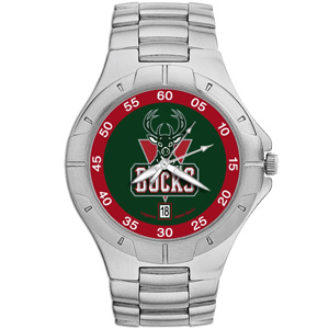Milwaukee Bucks Mens Stainless Pro II Watch