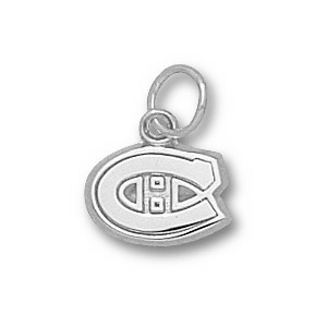 Montreal Canadiens 5/16in C Charm - Sterling Silver