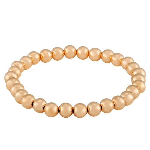 14k Yellow Gold Expandable Bead Bracelet