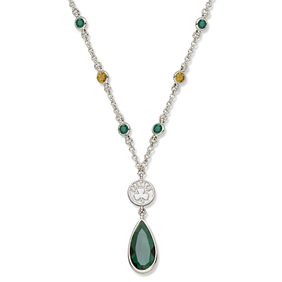 Boston Celtics Crystal Logo Necklace