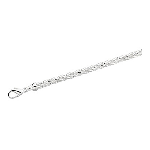 Sterling Silver 18in Wheat Chain 4mm