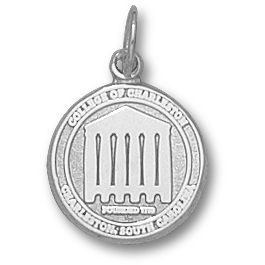 Sterling Silver 1/2in College of Charleston Seal Pendant