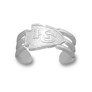 Kansas City Chiefs 3/8in Sterling Silver Toe Ring