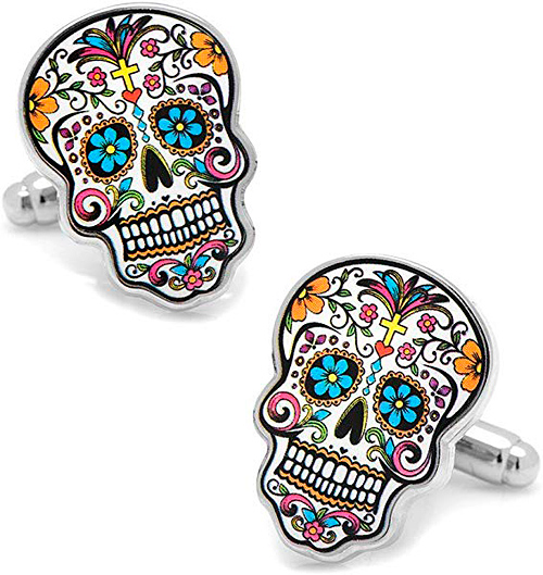Day of the Dead Skull Cufflinks