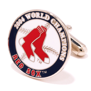 2004 Champion Red Sox Cufflinks PD-4SOX-SL | Joy Jewelers