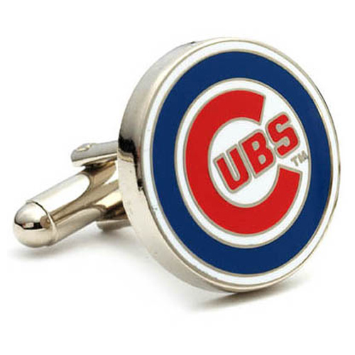 Stainless Steel Chicago Cubs Cufflinks