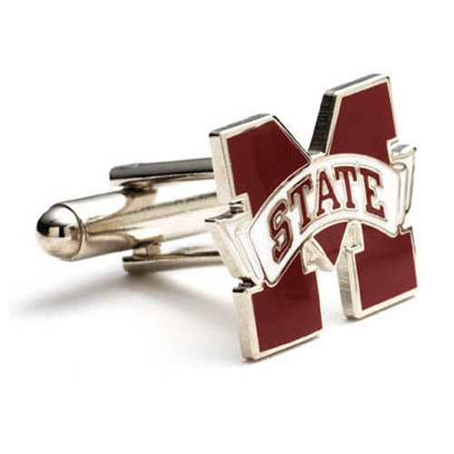 Stainless Steel Mississippi State Cufflinks