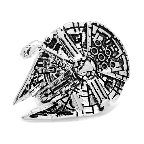 Three Dimensional Millennium Falcon Lapel Pin