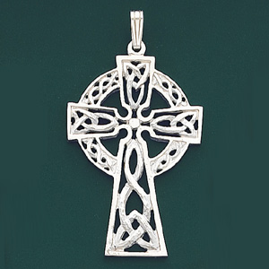 Celtic Cross 43x27mm - Sterling Silver