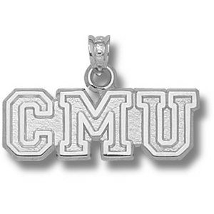 Central Michigan University CMU Pendant 3/8in Sterling Silver