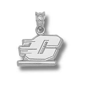 Sterling Silver 3/8in Central Michigan C Charm