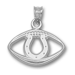 Indianapolis Colts 3/8in Sterling Silver Logo Pendant