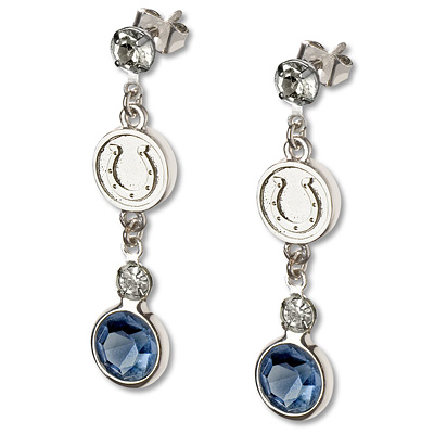 Indianapolis Colts Crystal Logo Earrings