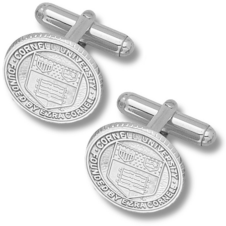 Cornell University Seal Cufflinks Sterling Silver